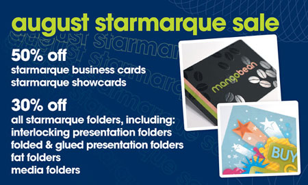 August 2010 - Starmarque Sale - 30-50% off All Spot UV Products!!