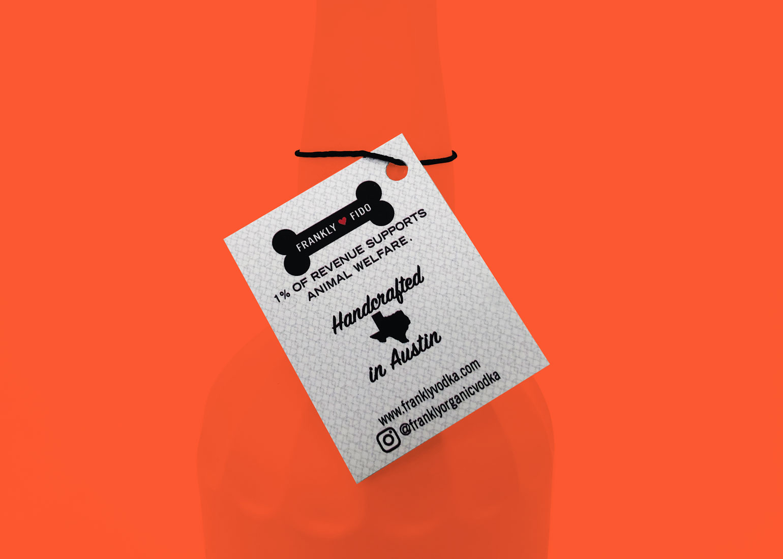 Frankly Organic Vodka String-Tied Bottle Neckers