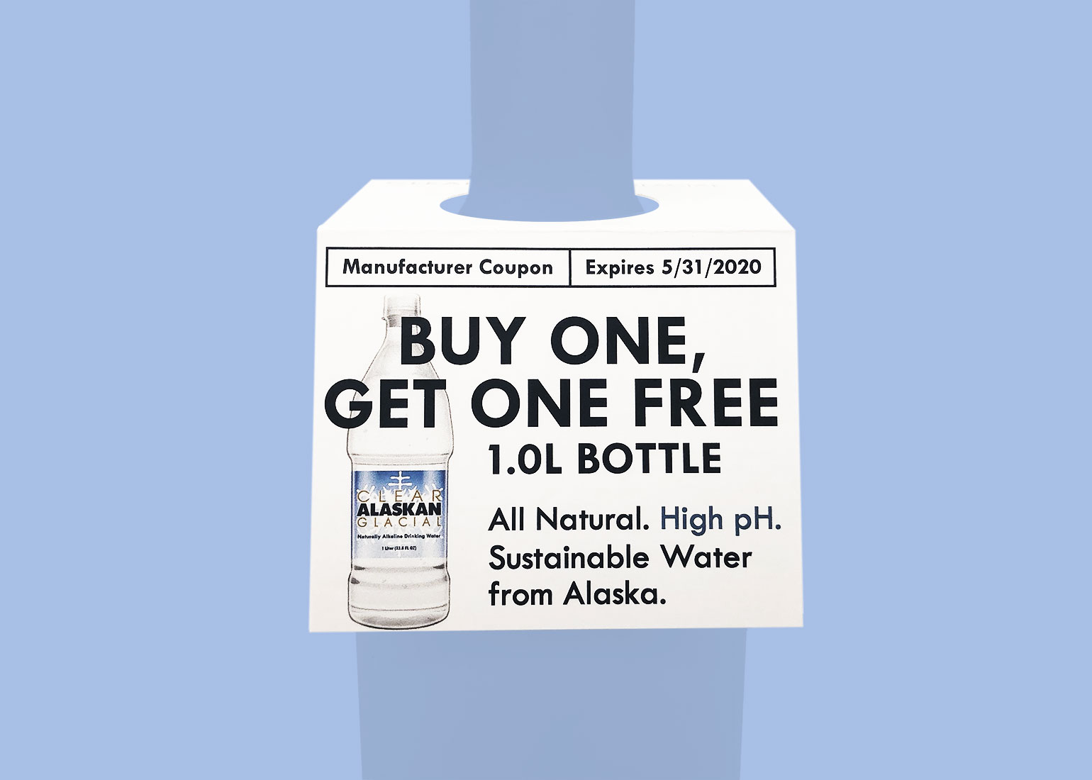 Clear Alaskan Glacial  Bottle Neckers
