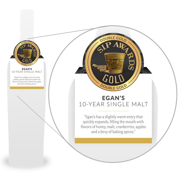 Point-of-Sale Materials for Winners of Sip Awards, Print Marketing for  Wine, Spirits, Food & Beverage