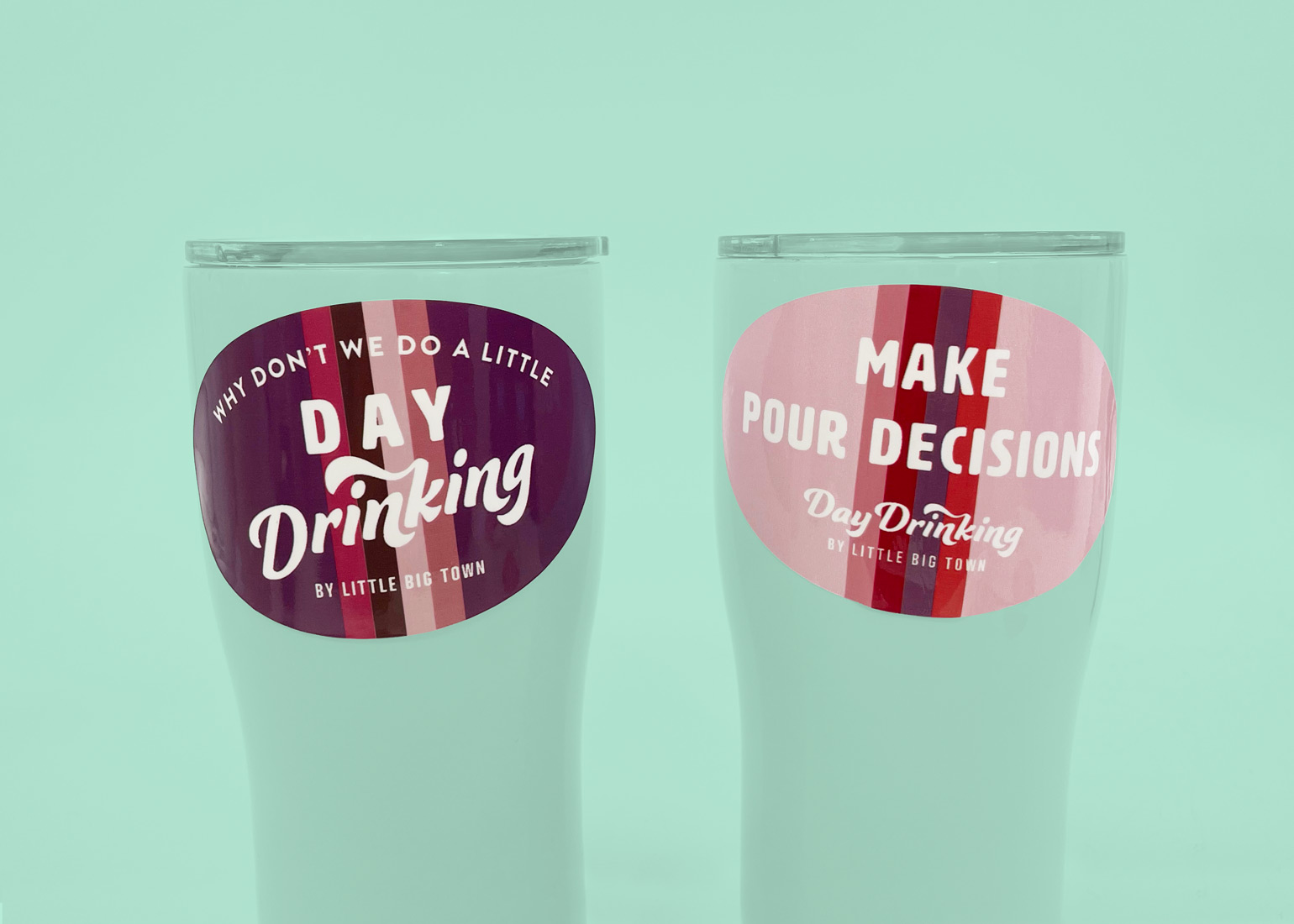 Day Drinking Oval Stickers