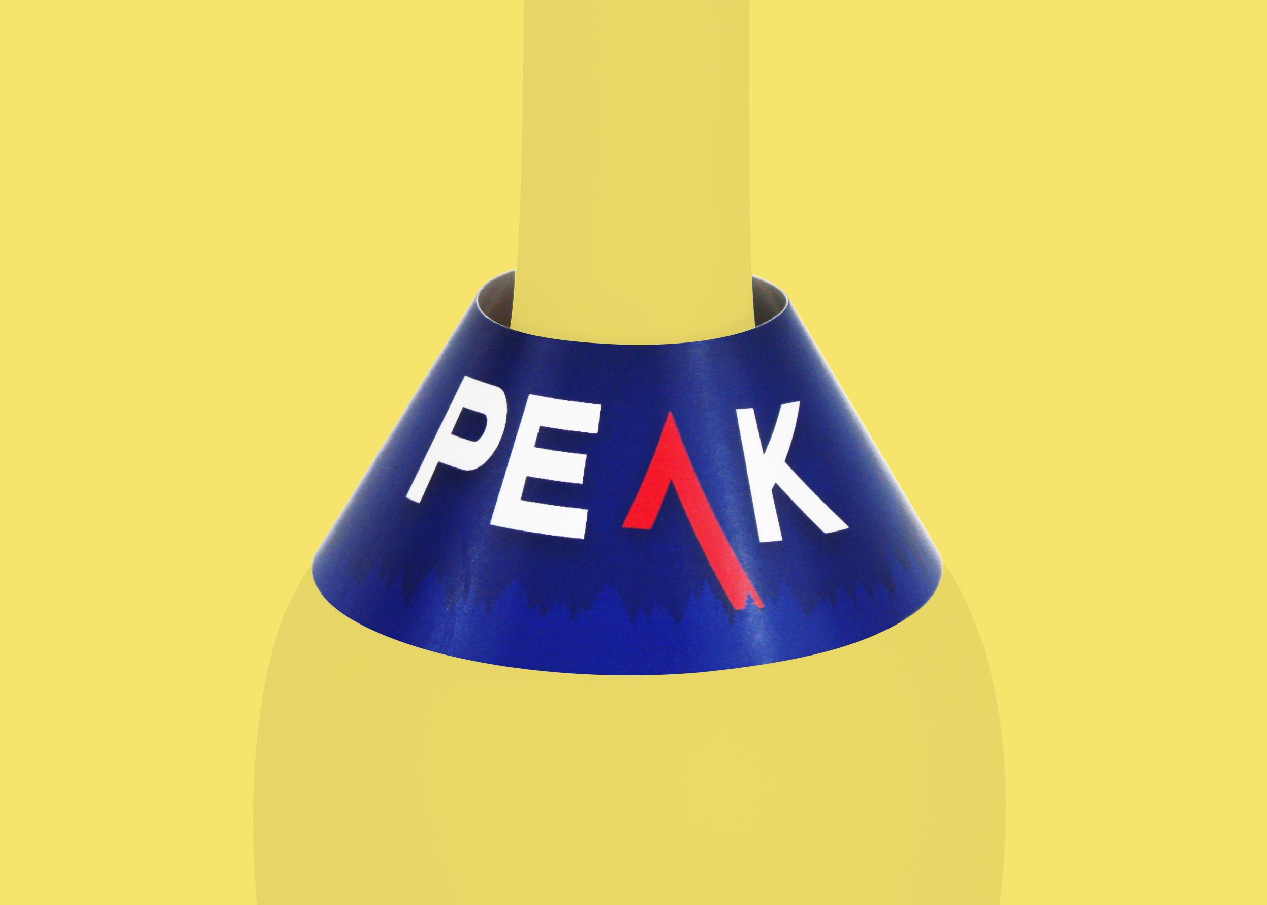 Peak 7 Vodka  Cone Bottle Neckers