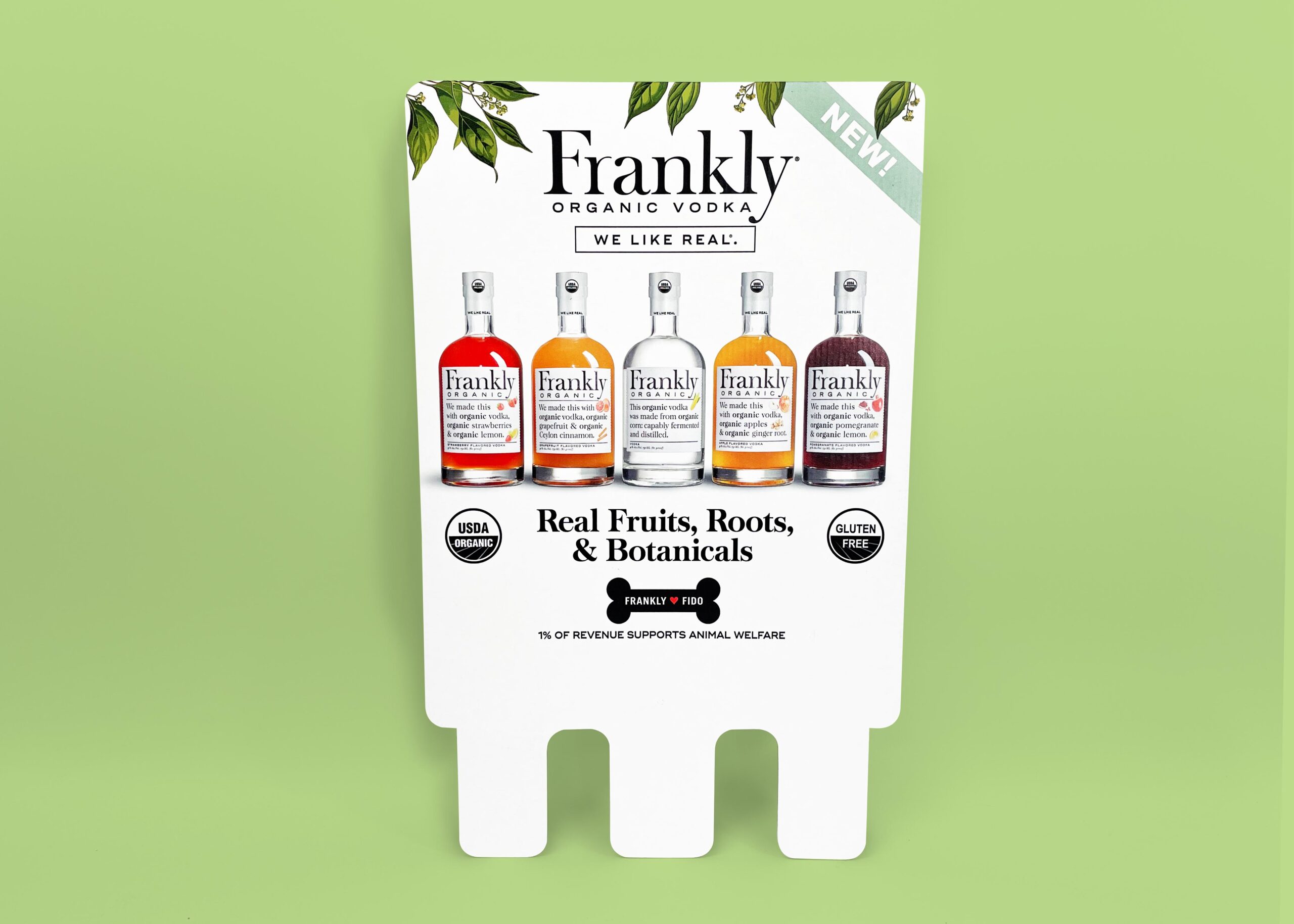 Frankly Organic Vodka Case Cards