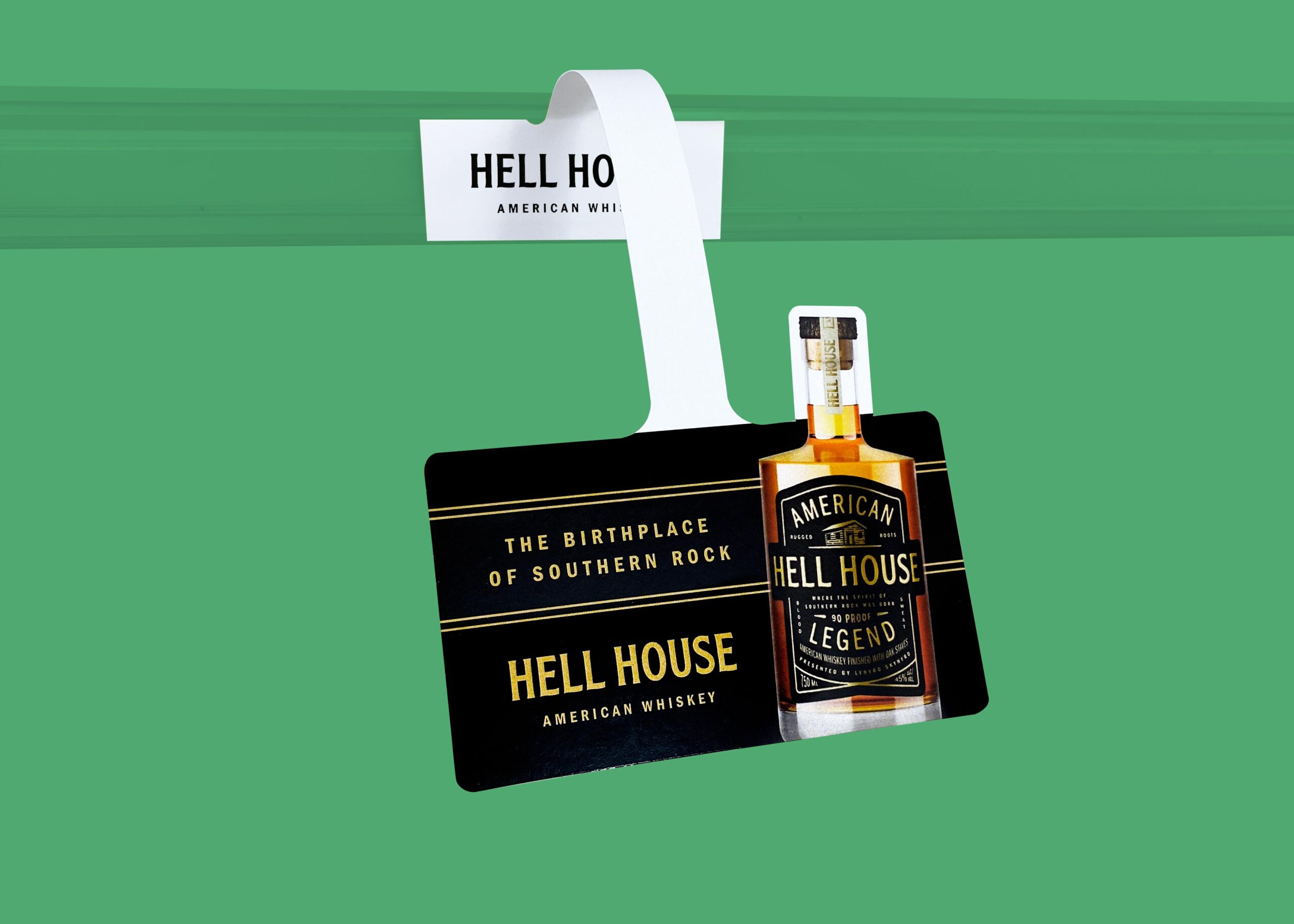Hell House American Whiskey Shelf Wobbler