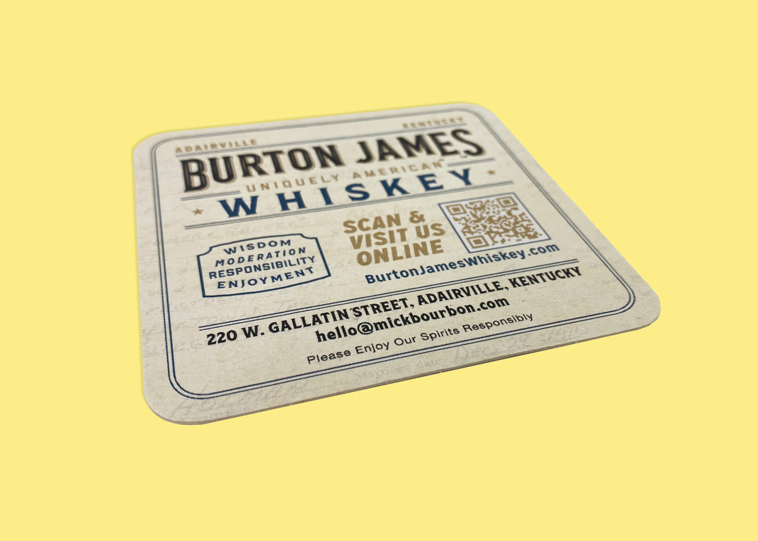 Burton James WhiskeyCoasters