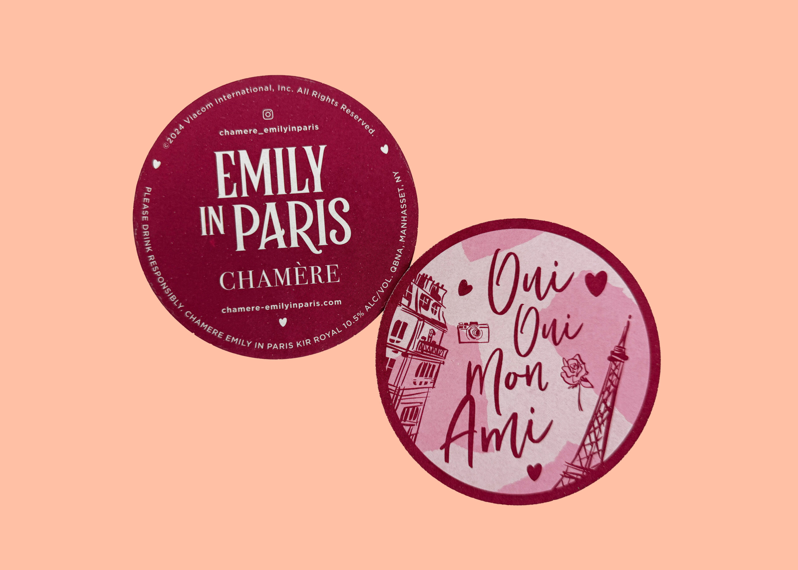 Chamére – Emily In Paris  Coasters