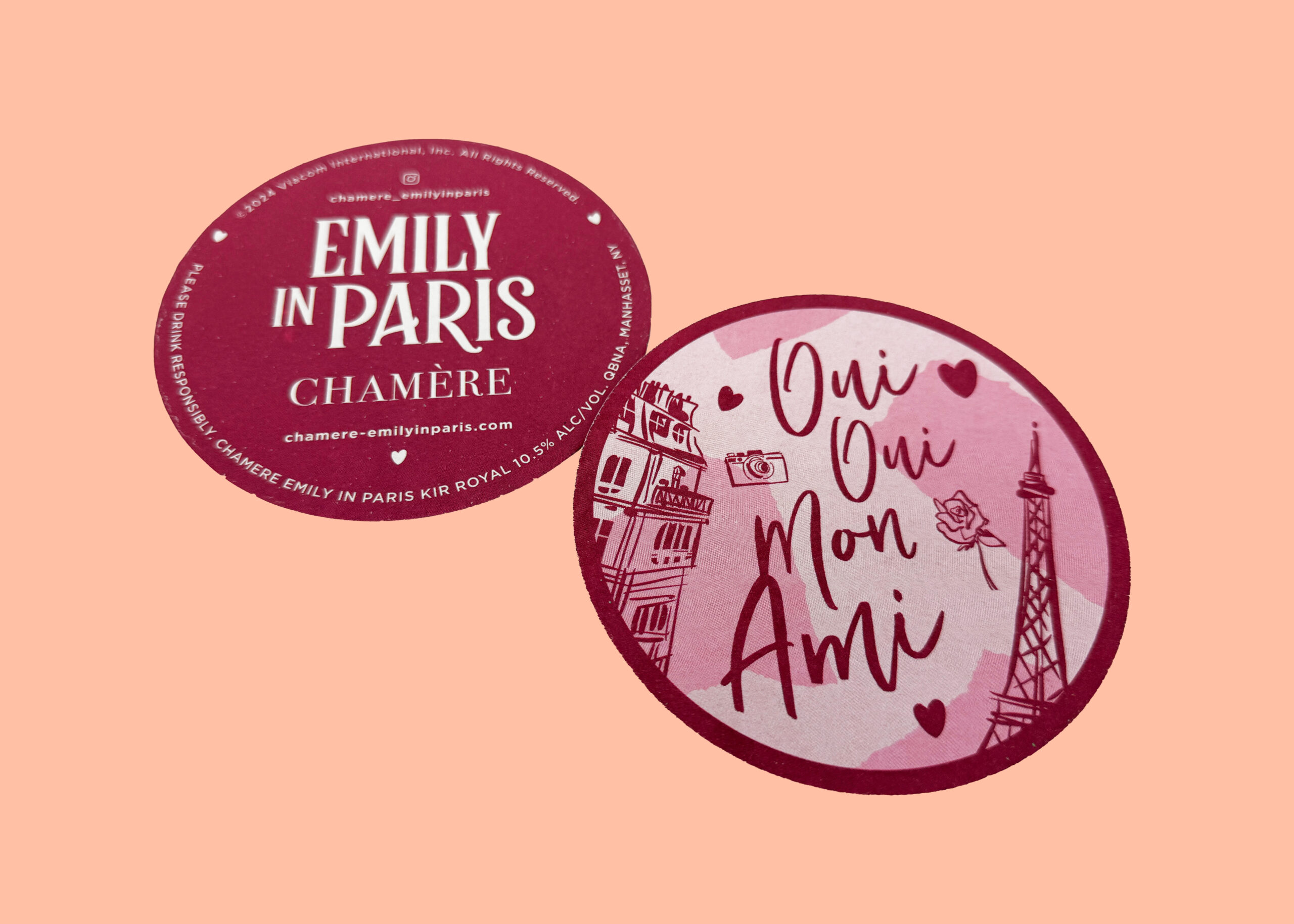 Chamére – Emily In Paris  Coasters