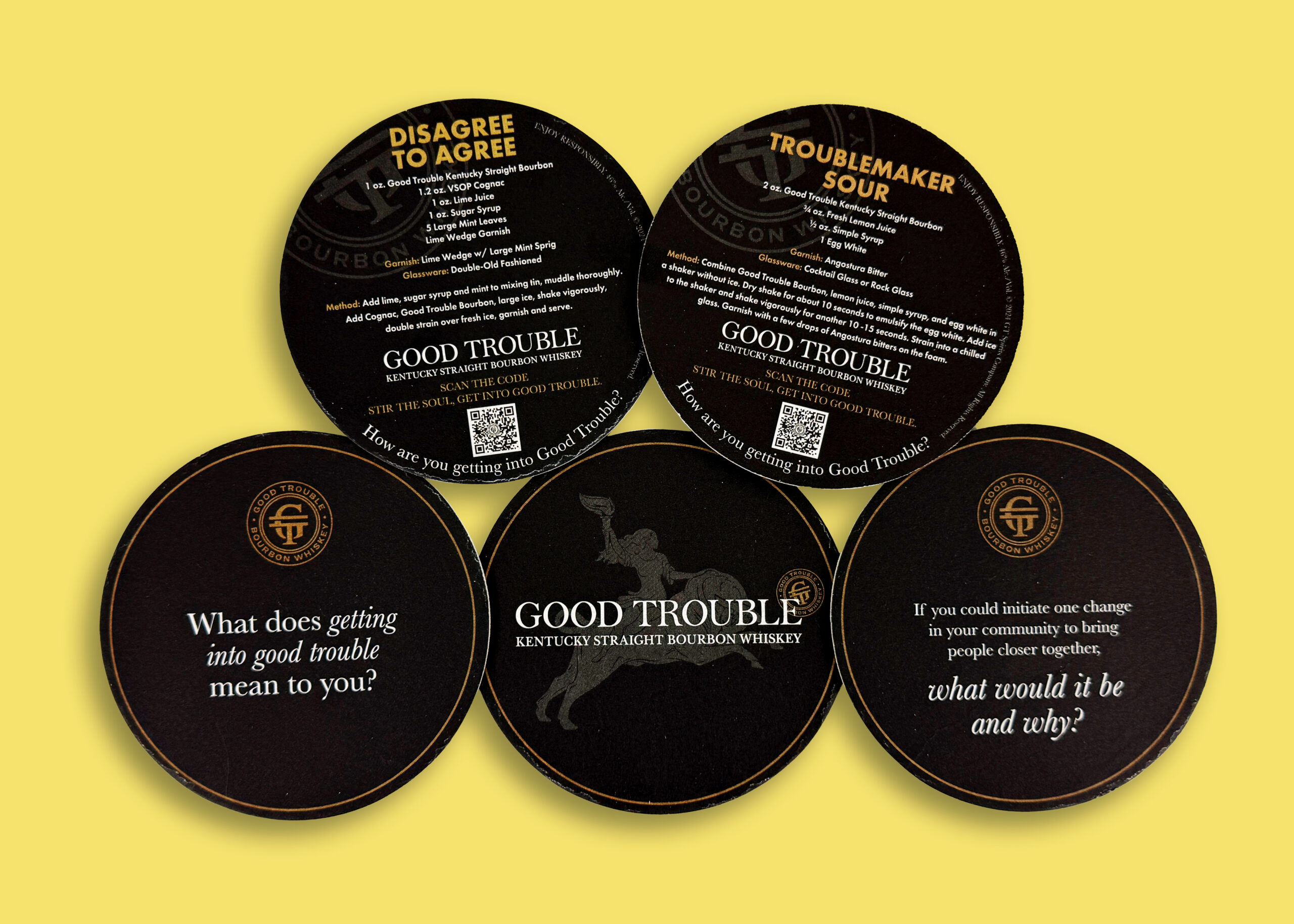 Good Trouble Spirits  Coasters