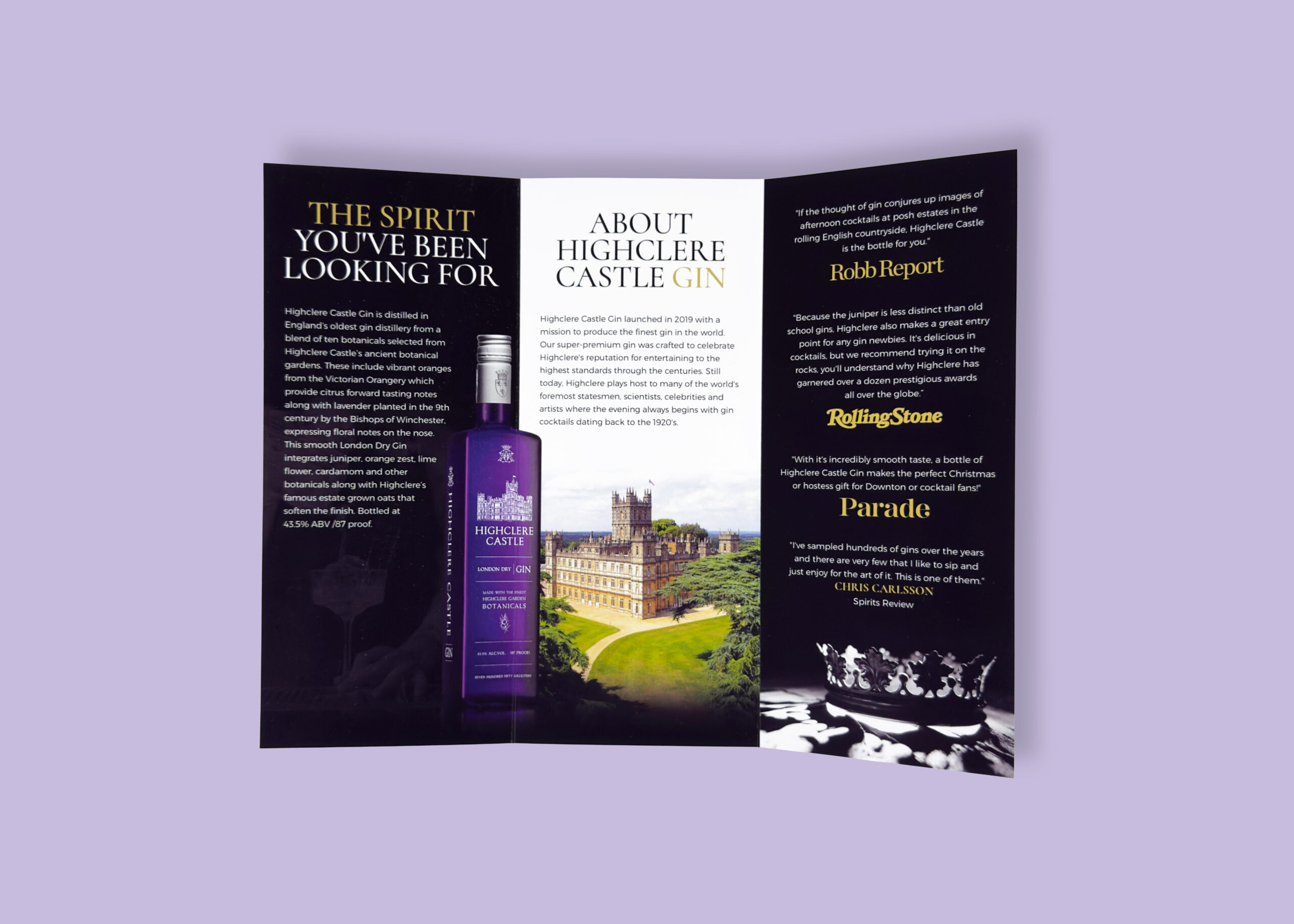 Highclere Castle Spirits spirits brochures, photo 91867